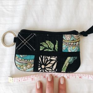 Vera Bradley Quilted Zip Coin Purse / Wallet